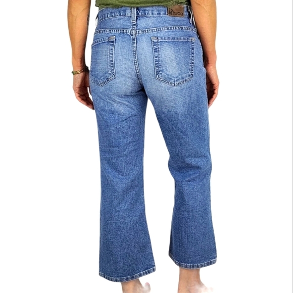 Nautica Mid-rise Flare Crop Jeans Size 8x24 Faded Blue - Picture 3 of 5
